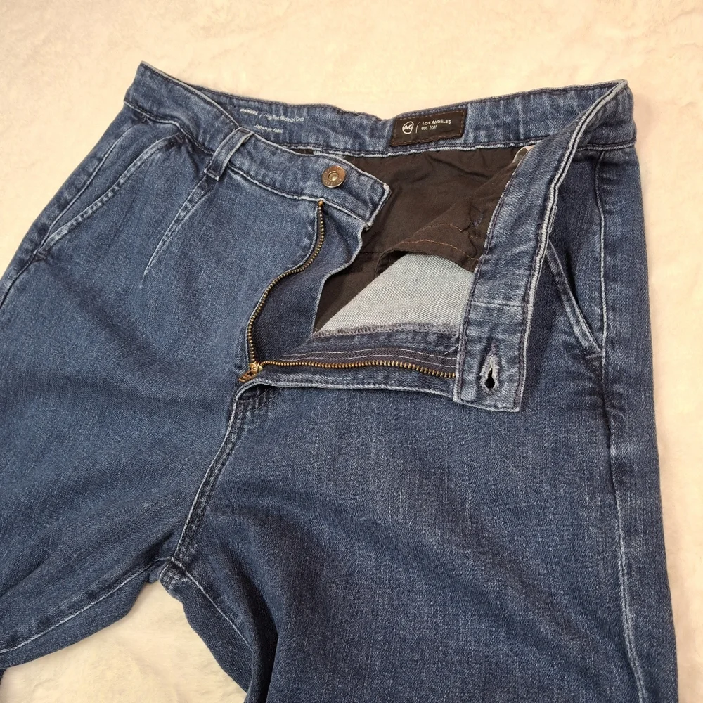 AG Adriano Goldschmied DANEEL High-Rise Wide Leg Crop Denim Jeans Women Size 30 - Picture 10 of 16